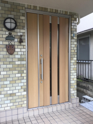 【神戸鷹取店】アパートドアみたいな玄関ドアをリフォーム！神戸市北落合【匿名】